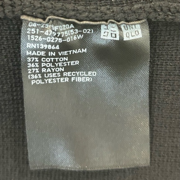 Uniqlo Black Women's Sweater Jacket - Picture 4 of 8